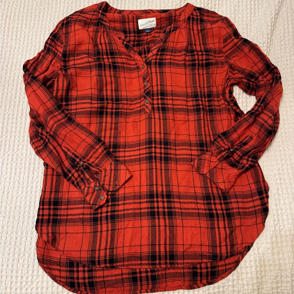 Universal Thread Red and Black Plaid Shirt